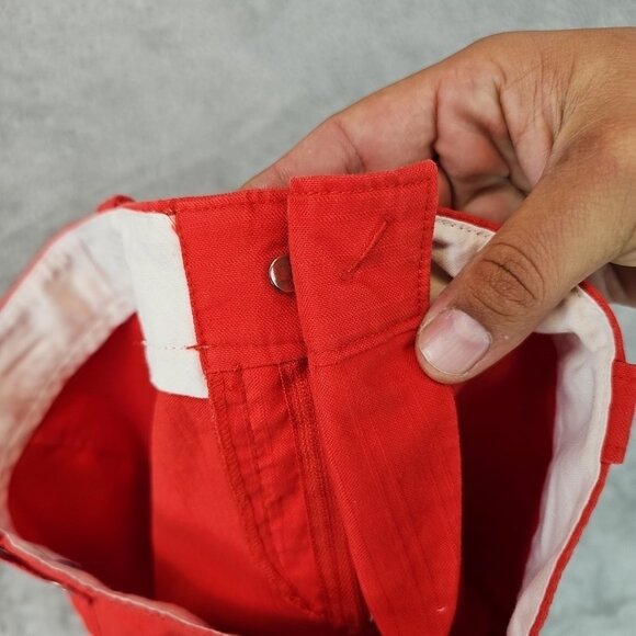 Armani Exchange Pencil Skirt Womens Size 4 Orange Side Slits Stretch VTG Y2K - Picture 4 of 7